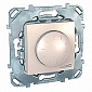 Диммер MGU5.511.25ZD  с/у  400 Вт ( бежевый ) поворотный   светорегулятор,   электронный регулятор  напряжения  мощности  400 Вт  220-230 В  для  скрытой  установки  серия  UNICA     Schneider-Electric,   ЕС     