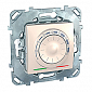 Термостат  теплого  пола  MGU5.503.25ZD     с /у 10 А  ( бежевый ) терморегулятор механический теплого  пола  с защитой  от  перенапряжения, поставляется  с  температурным  датчиком  4 м. Серия   UNICA     Schneider-Electric,   ЕС          
